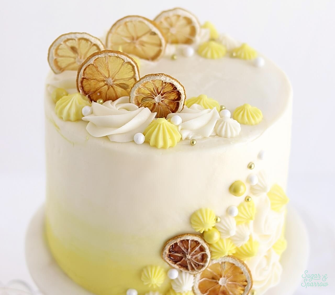 Lemon Cake With Lemon Cream Cheese Buttercream