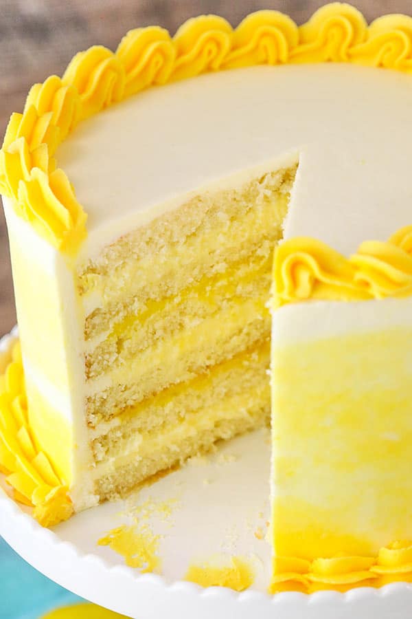 The Ultimate Lemon Layer Cake Recipe - Life Love and Sugar